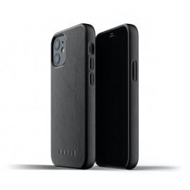 Mujjo Leather Case iPhone 12 Mini zwart