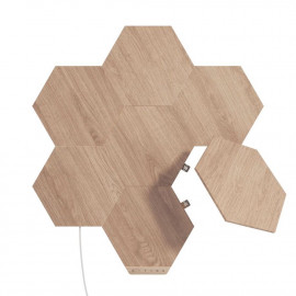 Nanoleaf Elements Wood Look Hexagons Starter Kit 7 Pack