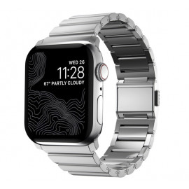 Nomad stainless steel Apple Watch 42mm / 44mm / 45mm / 49mm silver