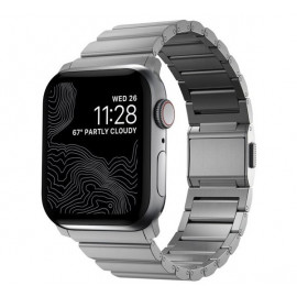 Nomad titanium strap Apple Watch 42mm / 44mm / 45mm / 49mm silver