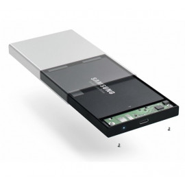 Satechi Aluminium Type-C HDD/ SSD housing space grey