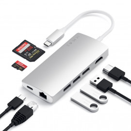 Satechi USB-C Multi-Port Adapter 4K Ethernet V2 silver 