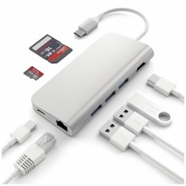 Satechi USB-C Multi-Port Adapter 4K Ethernet silver