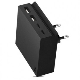 usbepower HIDE Mini+ 27W 4-in-1 wall charger zwart