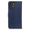 Casecentive Leather Wallet case with closure iPhone 13 Mini blue