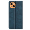 Casecentive Magnetic Leather Wallet case iPhone 13 Mini blue
