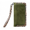 Mobilize 2in1 Gelly Wallet Zipper Case iPhone XR olijf/leopard
