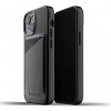 Mujjo Leather Wallet Case iPhone 13 black