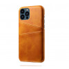 Casecentive Leather Wallet Back case iPhone 13 Pro tan 