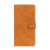 Casecentive Leather Wallet case with closure iPhone 13 Pro tan