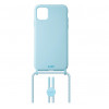 Laut Pastels case met koord iPhone 12 / iPhone 12 Pro blauw