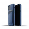 Mujjo Leather Wallet Case iPhone 12 Mini blauw