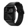 Nomad modern slim leather strap Apple Watch 38 / 40 mm black / black