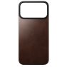 Nomad Magnetic Leather Case iPhone 17 Pro Max Rustic Brown Horween sticky