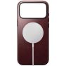 Nomad Modern Leather Case iPhone 17 Pro Burgundy Horween sticky