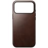 Nomad Modern Leather Case iPhone 17 Pro Max Rustic Brown Horween sticky