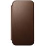 Nomad Modern Leather Folio iPhone 17 Pro Max Brown sticky