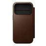 Nomad Modern Leather Folio iPhone 17 Pro Brown sticky