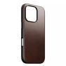 Nomad Modern Leather Case iPhone 16 Pro Max Rustic Brown Horween sticky