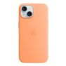 Apple Silicone MagSafe Case iPhone 15 Orange Sorbet sticky