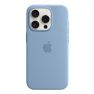 Apple Silicone MagSafe Case iPhone 15 Pro Max Winter Blue sticky