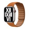Apple Leather Link Apple Watch M/L 38mm / 40mm / 41mm Golden Brown sticky