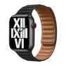Apple Leather Link Apple Watch M/L 42mm / 44mm / 45mm Midnight sticky