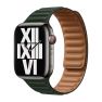 Apple Leather Link Apple Watch M/L 38mm / 40mm / 41mm Sequoia Green sticky