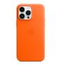 Apple Leather MagSafe Case iPhone 14 Pro Max Orange sticky