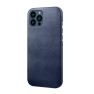 Casecentive Leather Back case iPhone 13 Pro blue sticky
