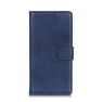 Casecentive Leather Wallet case with closure iPhone 13 Pro blue sticky