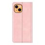 Casecentive Magnetic Leather Wallet iPhone 14 Pro pink sticky
