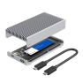 Casecentive M.2 NVMe SSD Enclosure 40Gbps silver  sticky