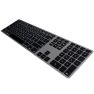 Matias Wired Keyboard US QWERTY for MacBook space grey sticky