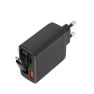 Musthavz 65W Fast Charging 2-Port PD Charger with Retractable Cable Black sticky