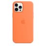 Apple Silicone MagSafe Case iPhone 12 Pro Max Kumquat sticky