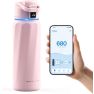 WaterH Boost Smart Water Bottle 946ml Pink sticky