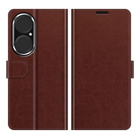 Casecentive Magnetische Leren Wallet case Huawei P50 bruin