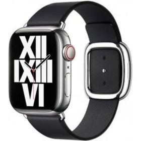 Apple Leather Band Modern Buckle Apple Watch Medium 38mm / 40mm / 41mm - Ink - Size M