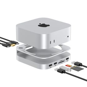 Casecentive 8-in-1 Aluminium HDMI Dockingstation Hub & Stand for Mac Mini M4/M4 Pro