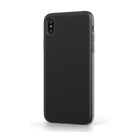 BeHello iPhone Xs Max Liquid Silicone Case zwart