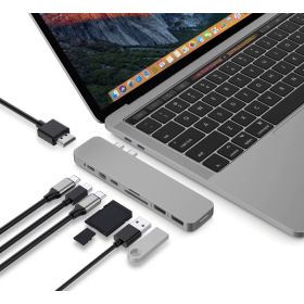 Hyper Pro 8-in-2 MacBook Pro Hub grey