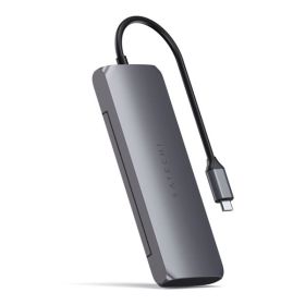 Satechi USB-C Hybrid Multiport Adapter with SSD enclosure space gray