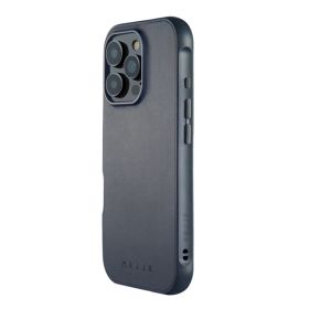 Mujjo Leather Shield Case iPhone 16 Pro Max Blue