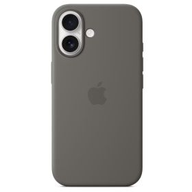 Apple Silicone MagSafe Case iPhone 16 Stone Gray