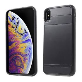 Casecentive Pasjeshouder Back case iPhone XS Max zwart
