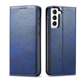 Casecentive Leren Wallet case Luxe Samsung Galaxy S21 Plus blauw