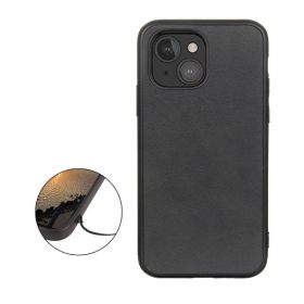 Casecentive Shockproof Leren back case iPhone 13 Mini zwart