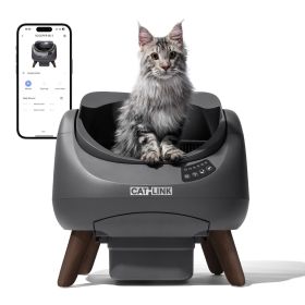 CATLINK Open X - Open Top Automatic Litter Box Grey
