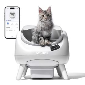 CATLINK Open X - Open Top Automatic Self-Cleaning Litter Box White